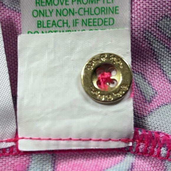 Lilly Pulitzer Marlena UPF 50+ Button Down Heron My Own Engineered - Picture 11 of 13